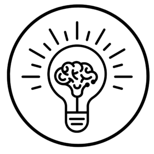 lightbulb and brain to symoblize creative freedom 